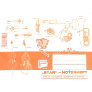 Notenheft elementar A5 quer 16 Seiten
