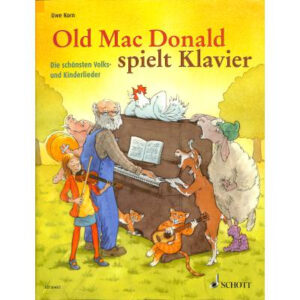 Volks-und Kinderliederbuch Old Mac Donald spielt Klavier