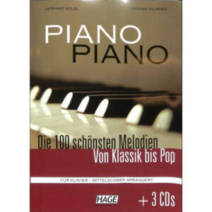 Piano Piano 1 - mittelschwer arrangiert (+3 CDs)