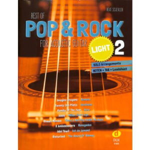 Songbuch Best of Pop + Rock for acoustic guitar light 2