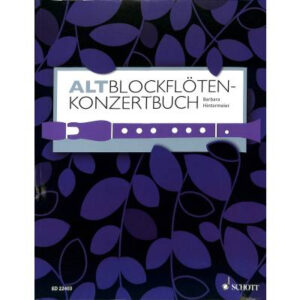 Konzertstücke Altblockflöten Konzertbuch