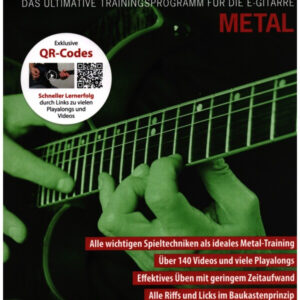 für E-Gitarre/Tabulatur Guitar Training Metal (+QR-Codes)