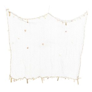 Deko Fischernetz mit Muscheln - maritime Dekoration - 100 x 140cm -...