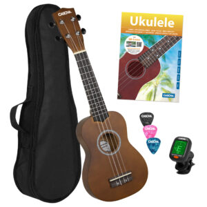 Ukulele Set Cascha Linde Sopran Brown HH3956