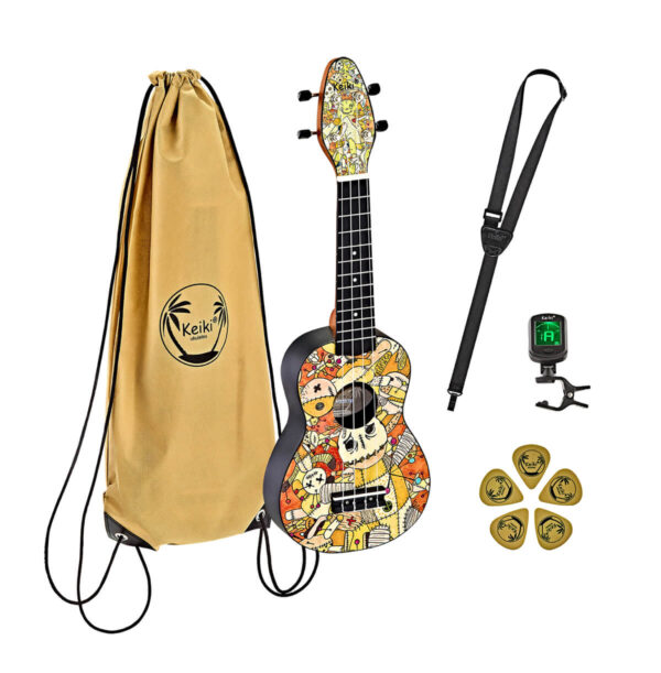 Sopran Ukulele Ortega K2-VP Voodoo Puppet