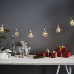 LED Lichterkette "Ornament" - 10 warmweiße LED - Batteriebetrieb - ...