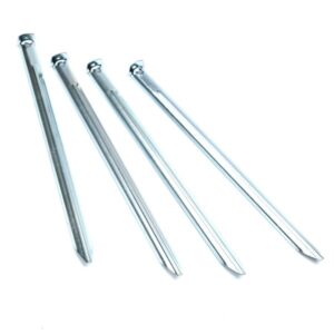 YOUCAMP Heringe "SOFT PRO" - 4er Set - Edelstahl 300 x 18mm - Für W...