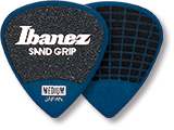 Plektren Pack Ibanez Sand Grip Short Medium Dark Blue