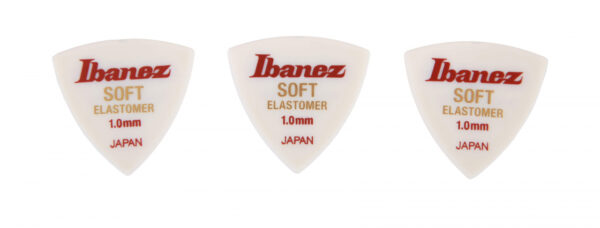 Plektren Pack Ibanez Elastomer 1.0 Soft Triangle