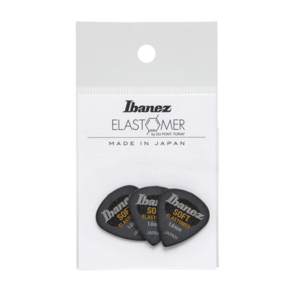 Plektren Pack Ibanez Elastomer Hazy Black Soft