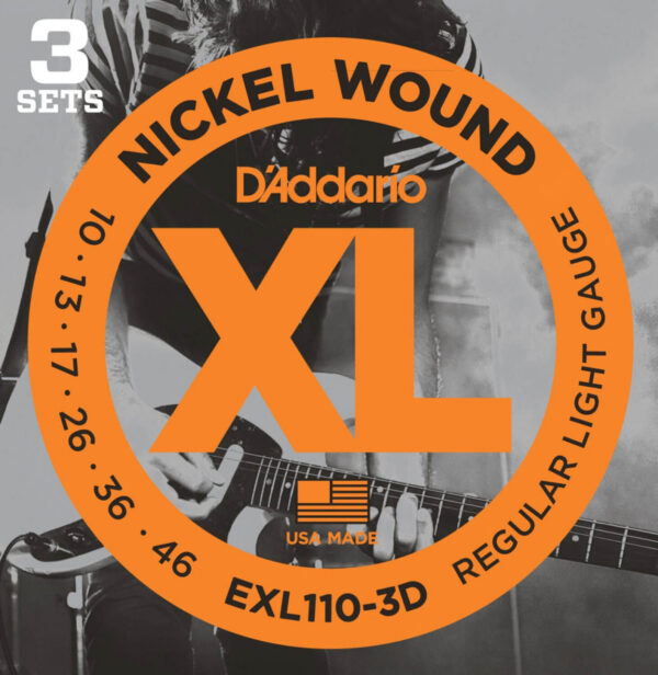 Saitensatz 3D-Pack D´Addario EXL110-3D Regular Light