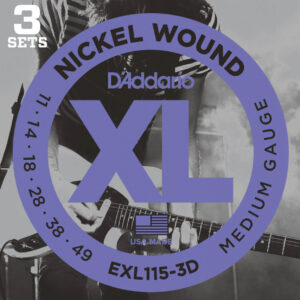 Saitensatz 3D-Pack D´Addario EXL115-3D Blues/Jazz Rock