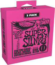 Saitensatz Ernie Ball EB3223 Super Slinky Nickel 3er Pack