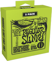 Saitensatz Ernie Ball EB3221 Regular Slinky Nickel 3er Pack