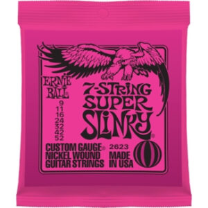 Saitensatz Ernie Ball EB2623 Super Slinky Nickel 7-String