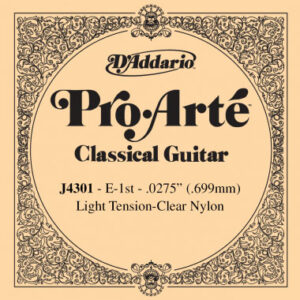 Einzelsaite D´Addario J4301 E1 Pro Arte Classical Light