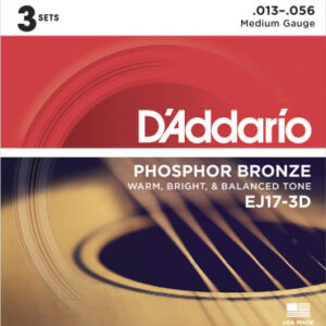 Saitensatz 3D-Pack D´Addario EJ17-3D Phosphor Bronze Medium