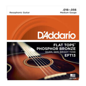 Saitensatz D´Addario EFT13 Flat Tops PB Resophonic