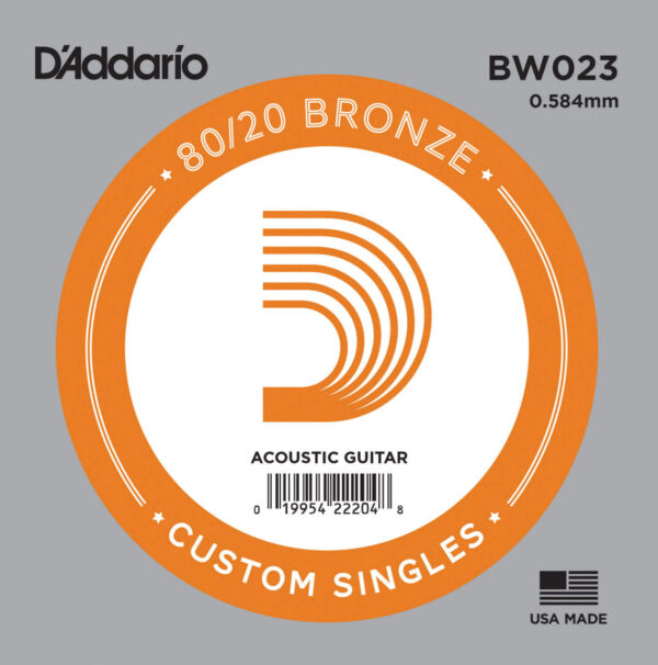 Einzelsaite D´Addario BW023 80/20 Bronze