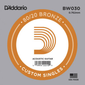 Einzelsaite D´Addario BW030 80/20 Bronze