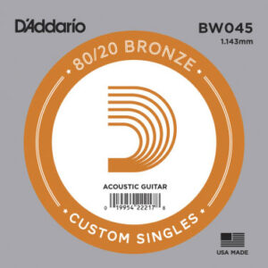 Einzelsaite D´Addario BW045 80/20 Bronze