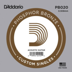 Einzelsaite D´Addario PB020 Phosphor Pronze