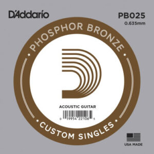 Einzelsaite D´Addario PB025 Phosphor Pronze