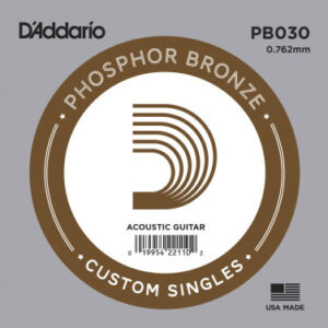 Einzelsaite D´Addario PB030 Phosphor Pronze