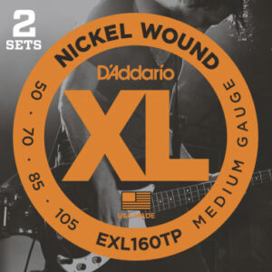 Saitensatz Twin-Pack D´Addario EXL160TP Long Scale/Medium