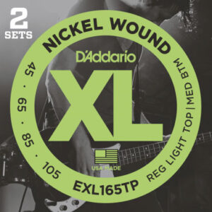 Saitensatz Twin-Pack D´Addario EXL165TP Long/Light-Medium