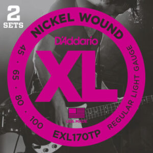 Saitensatz Twin-Pack D´Addario EXL170TP Long Scale/Light