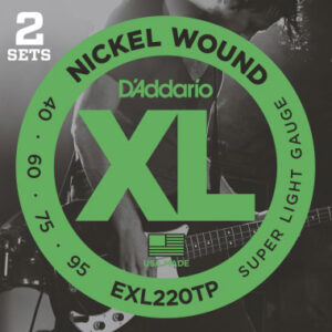 Saitensatz Twin-Pack D´Addario EXL220TP Long/Super Light