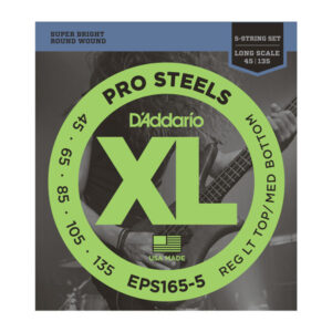 Saitensatz D´Addario EPS165-5 Pro Steels 5-String/Long/Lt-Med