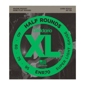 Saitensatz D´Addario ENR70 Half Rounds Long Scale/Super Light