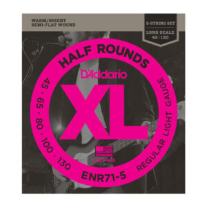 Saitensatz D´Addario ENR71-5 Half Rounds 5-String/Long/Light