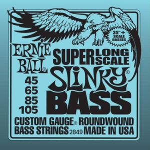 Saitensatz Ernie Ball EB2849 Super Long Scale Slinky Nickel