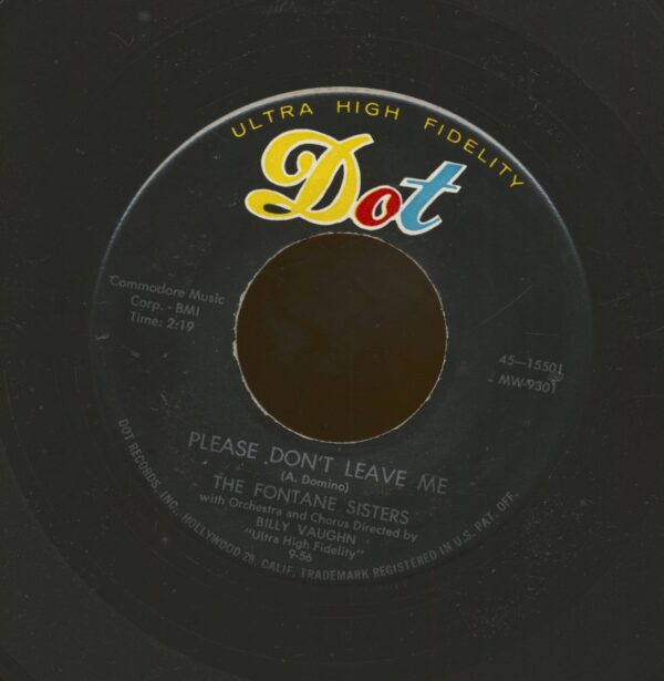 The Fontane Sisters - Please Don't Leave Me - Still (7inch