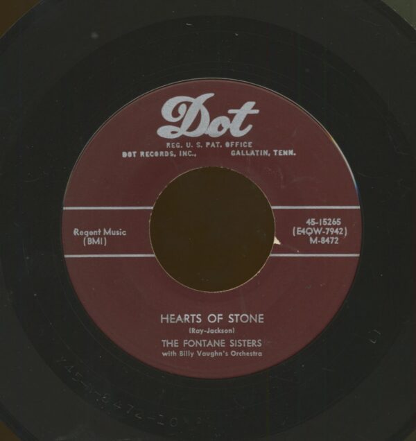 The Fontane Sisters - Hearts Of Stone b-w Bless Your Heart (7inch