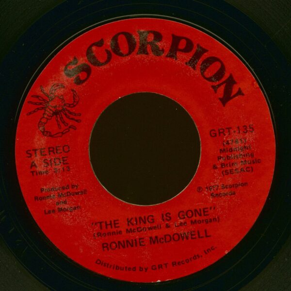 Ronnie McDowell - The King Is Gone - Walking Through Georgia In The Rain (7inch