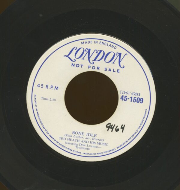 Ted Heath - Bone Idle b-w The Touch (7inch