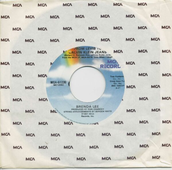 Brenda Lee - From Levis To Calvin Klein Jeans - I Know A Lot About Love (7inch