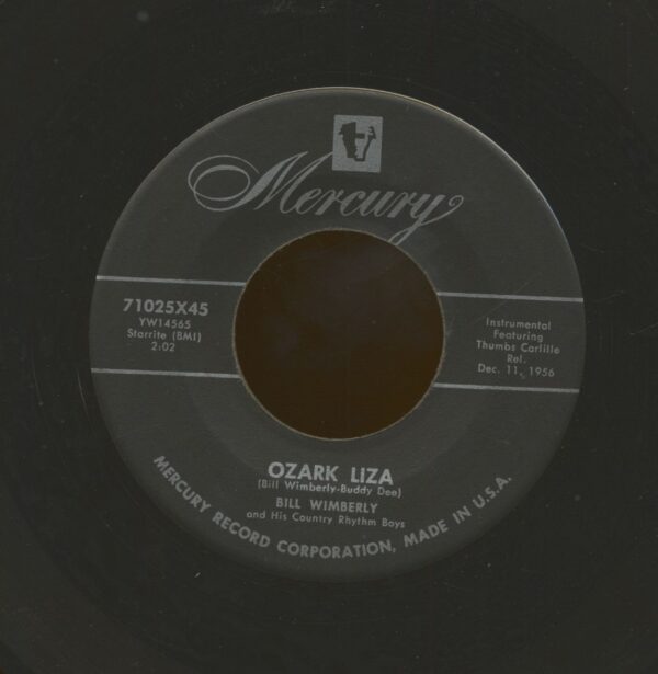 Bill Wimberly - Ozark Liza - I'll Have To Die To Gorget You (7inch