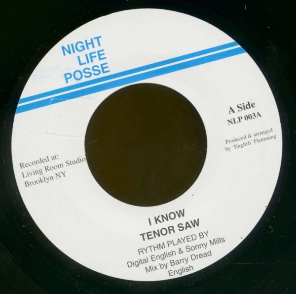 Tenor Saw - I Know - Version Know (7inch