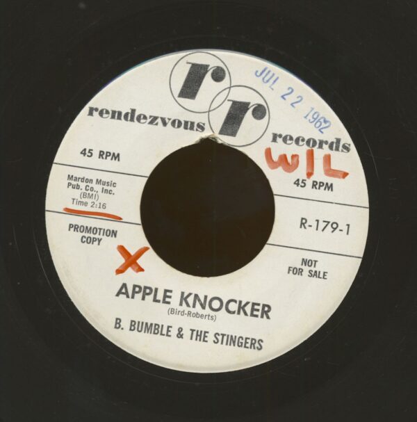 B. Bumble & The Stingers - Apple Knocker b-w The Moon And The Sea (7inch