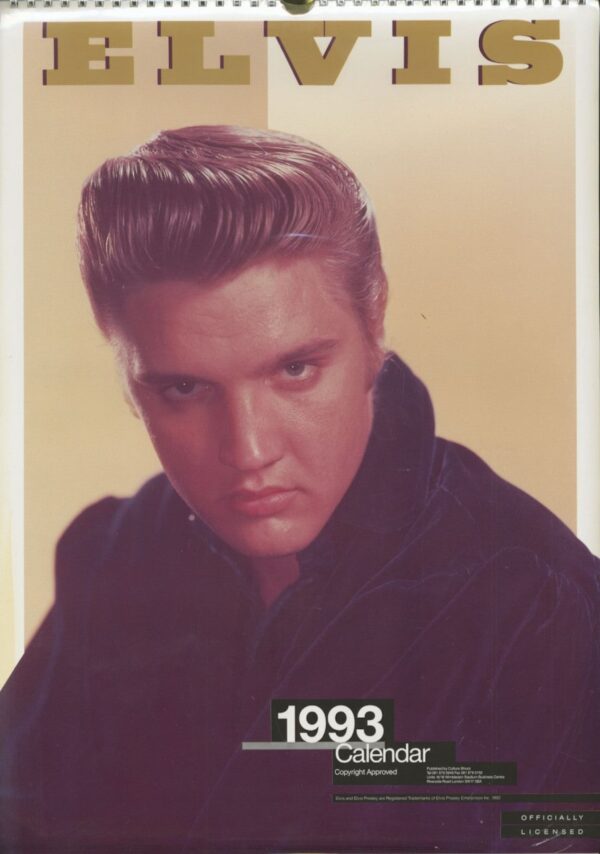 Elvis Presley - Elvis - Official 1993 Culture Shock Calendar