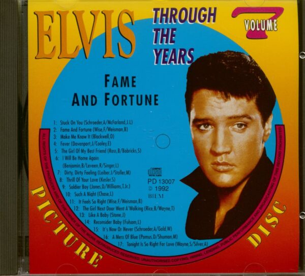 Elvis Presley - Through The Years Vol.7 - Fame And Fortune (CD)