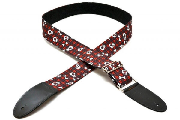 Gitarrengurt Bourbon Strap Huesitos Red