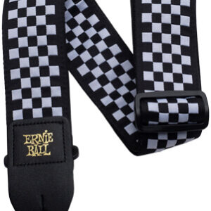 Gitarrengurt Ernie Ball Jaquard Black/White Checkered