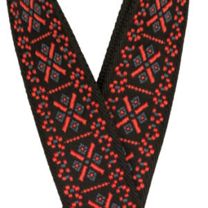 Gitarrengurt Fender Pasadena Woven Strap Lattice Red