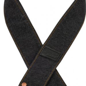 Gitarrengurt Fender X Wrangler Denim Strap Black Rivet